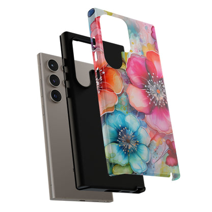 Vibrant Watercolor Floral Garden - Samsung Galaxy Series Case