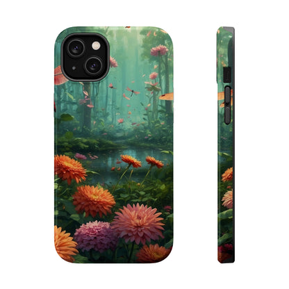 Enchanted Forest Dragonflies & Blossoms – MagSafe iPhone Series Case