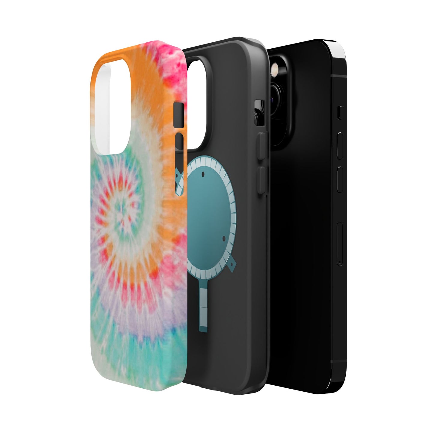 Pastel Tie-Dye MagSafe iPhone Case – Soft Colors & Magnetic Functionality