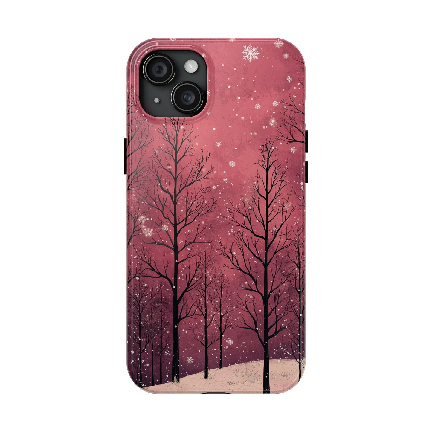 Pink Winter Twilight Forest - iPhone Series Case - BOGO Cases