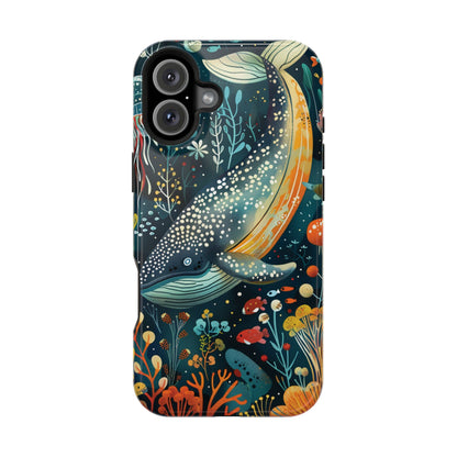 Oceanic Elegance Whale iPhone Case