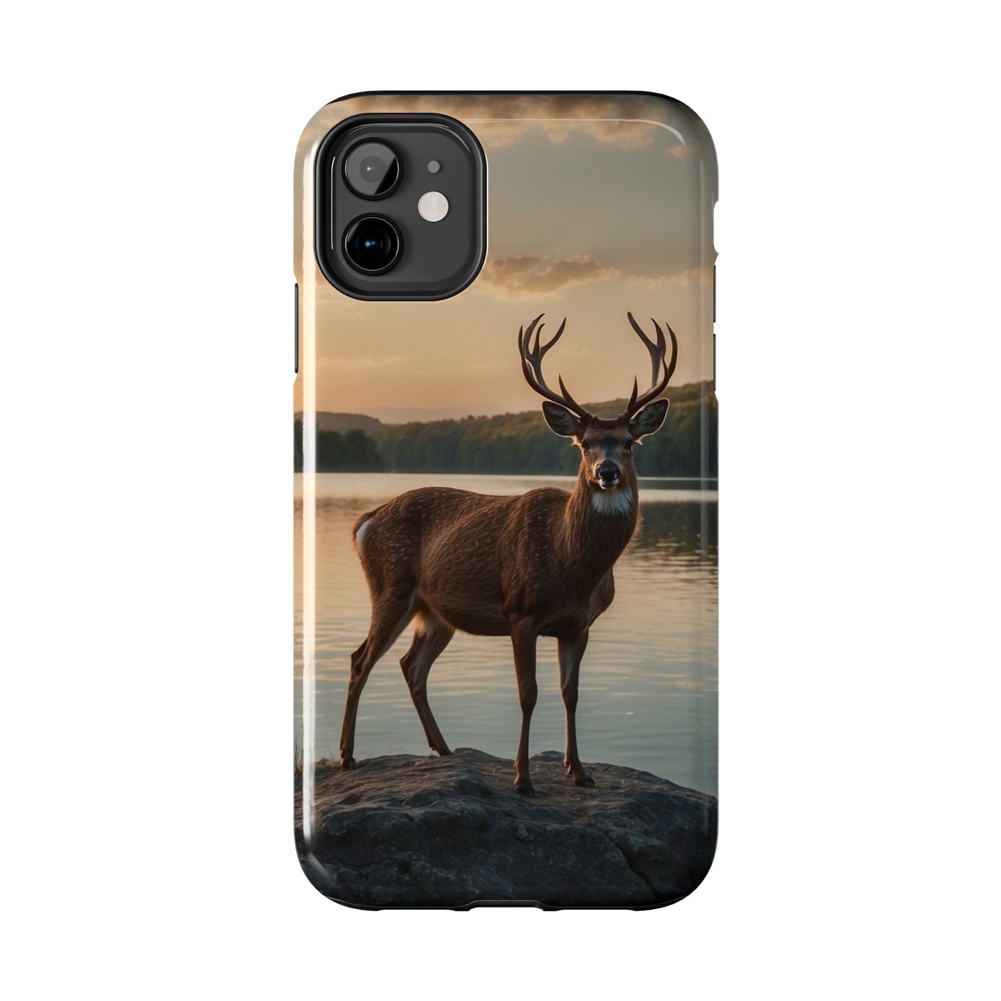 Majestic Stag at Sunset – iPhone Case