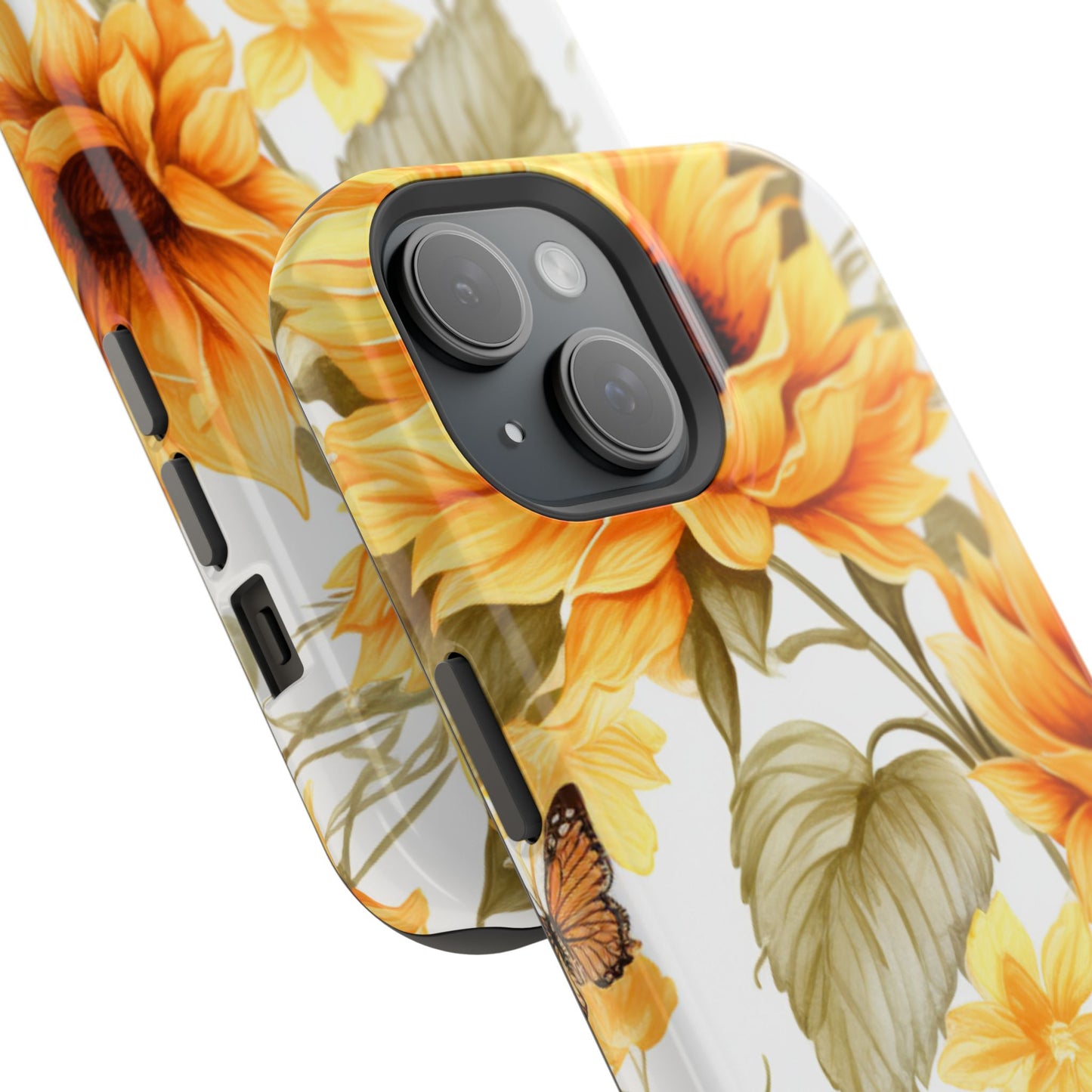 Sunflower & Butterfly Bliss - MagSafe iPhone Series Case