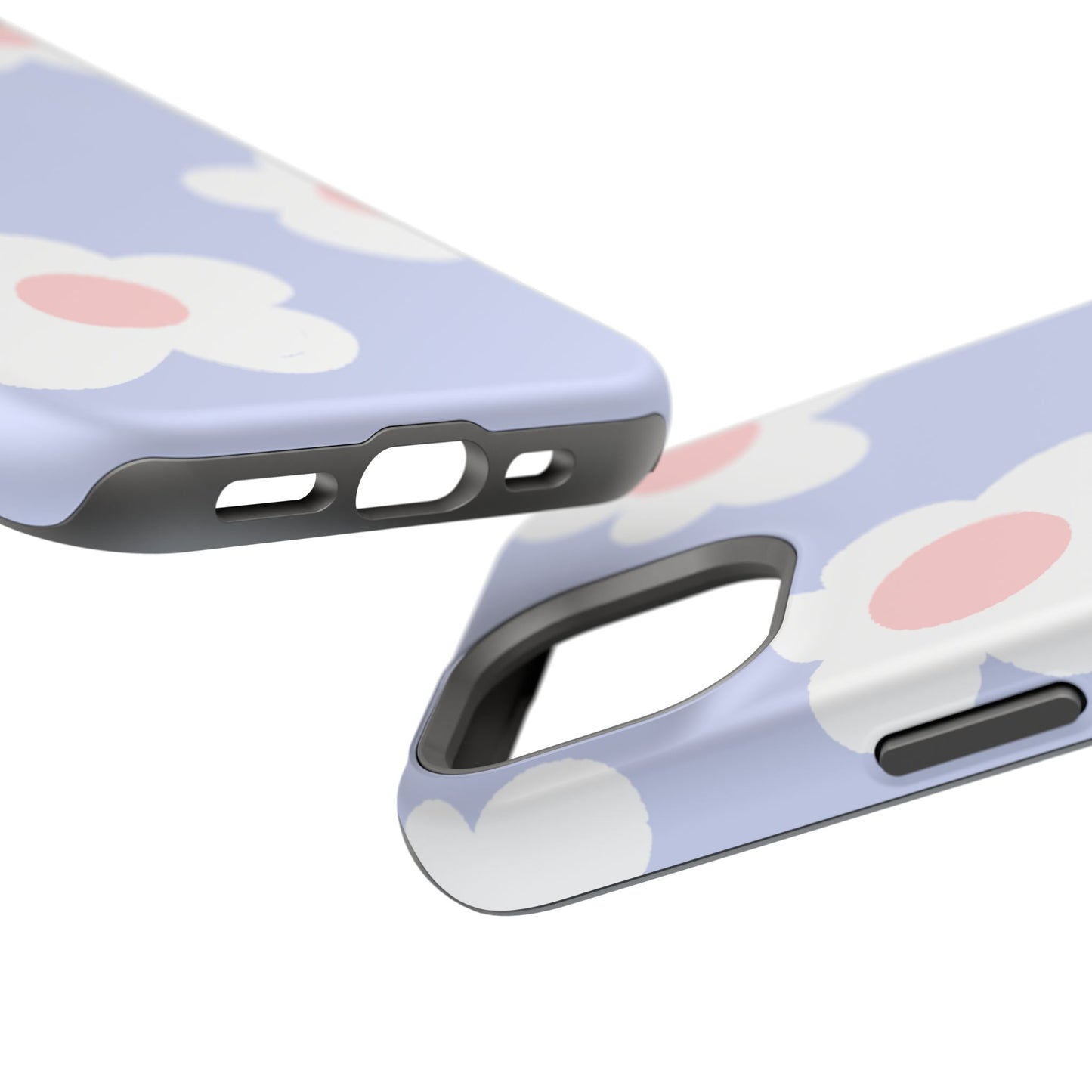 Retro Daisy Pastel Tough MagSafe iPhone Case – Durable Design with Soft Matte Finish