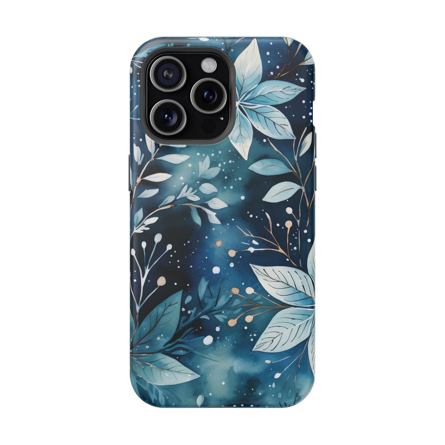 Midnight Frost Botanical – MagSafe iPhone Case