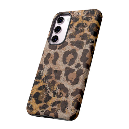 Vintage Distressed Leopard Print - Samsung Galaxy Series Case