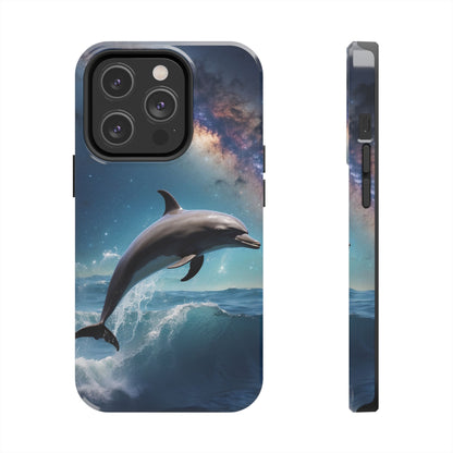 Dolphin Galaxy Splash - iPhone Case