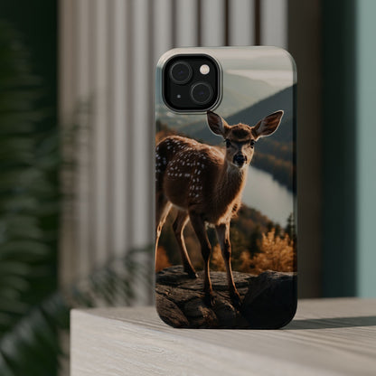 Whimsical Fawn in a Sunlit Forest MagSafe iPhone Case