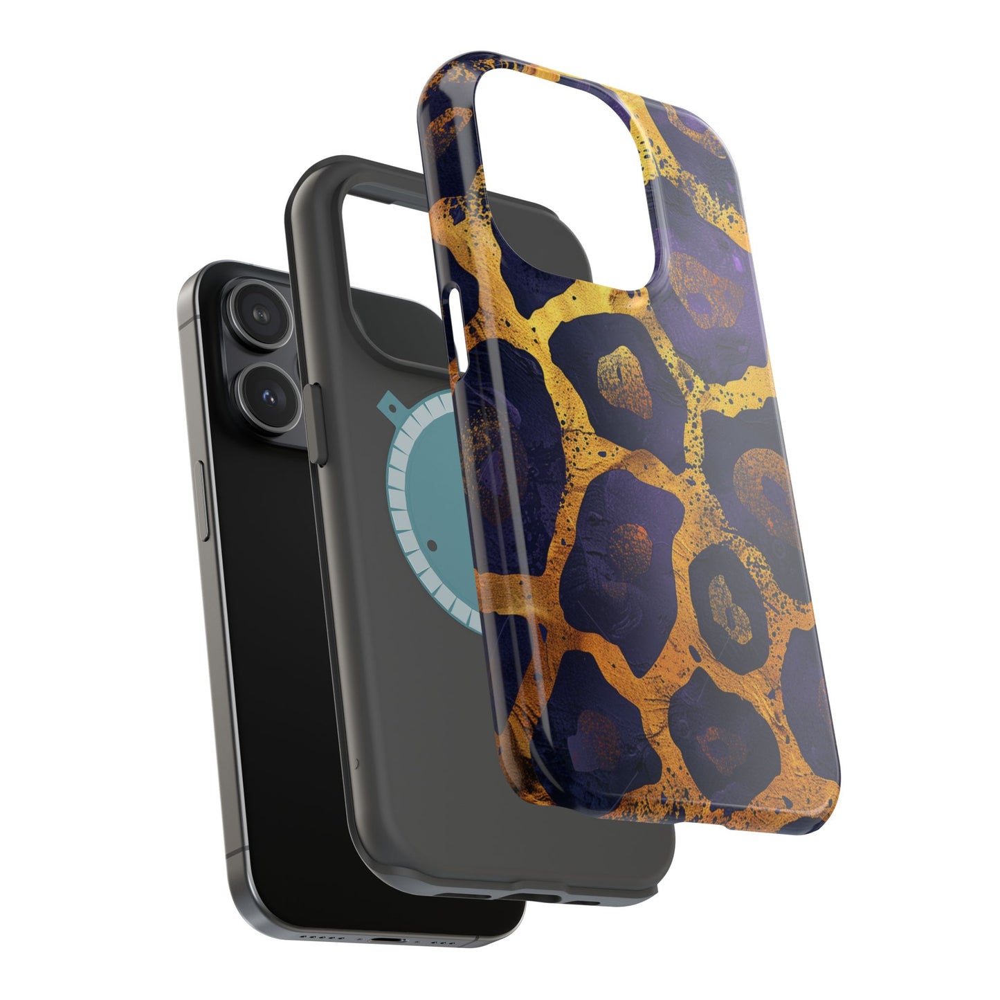 Regal Amethyst Leopard iPhone Case