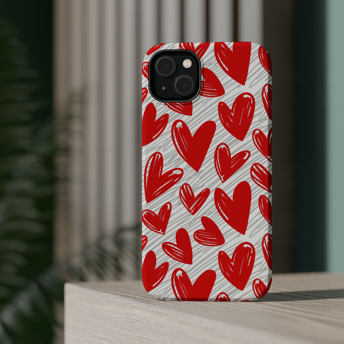 MagSafe Case: Whimsical Heart Doodle