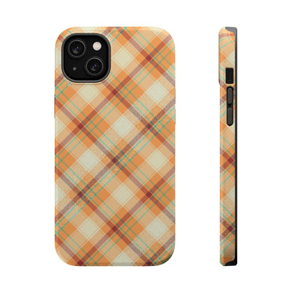 MagSafe Case - Warm Autumn Plaid Design