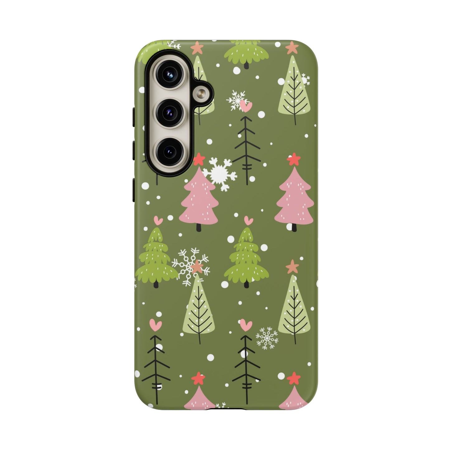 Whimsical Christmas Tree Pattern – Samsung Galaxy Series Case