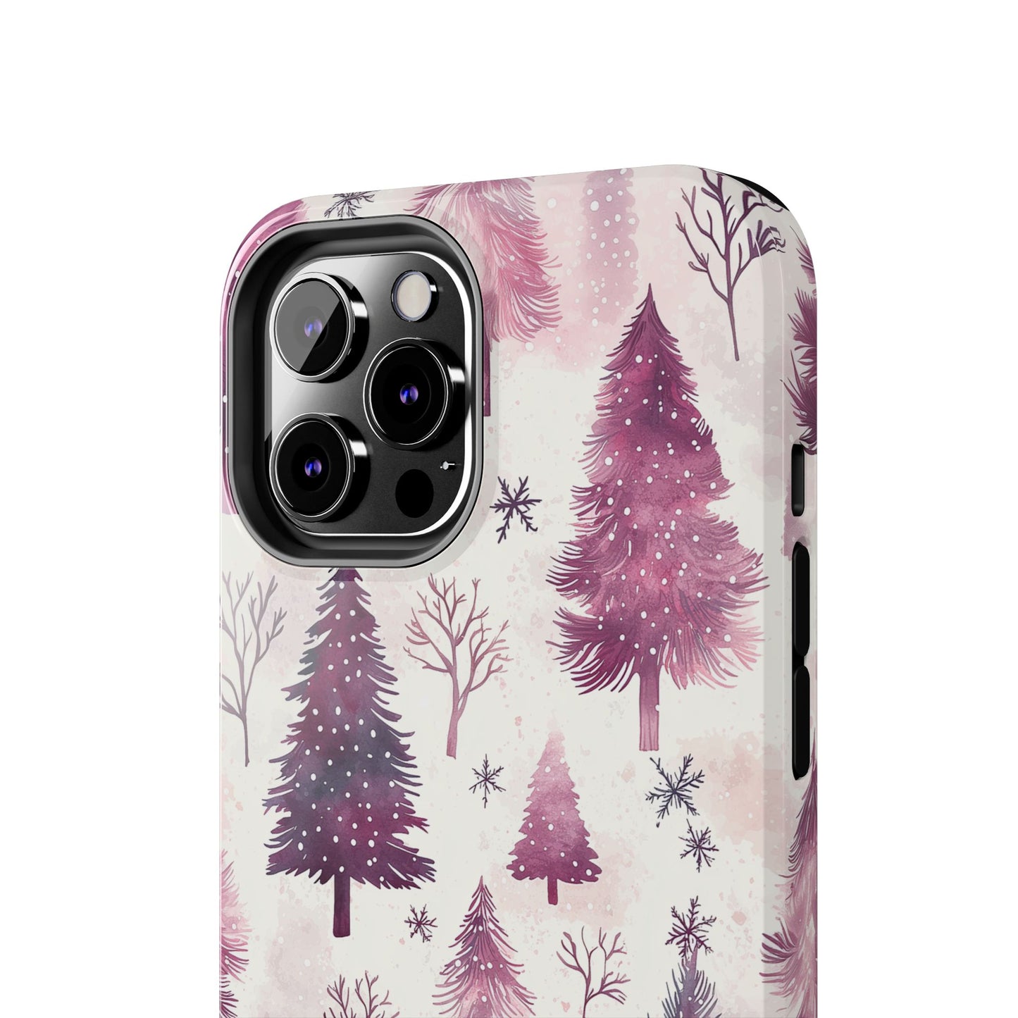 Winter Wonderland Purple Christmas Trees – iPhone Series Case