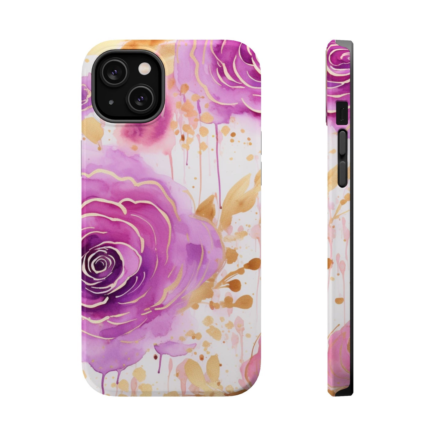 Radiant Purple & Gold Floral - MagSafe iPhone Series Case