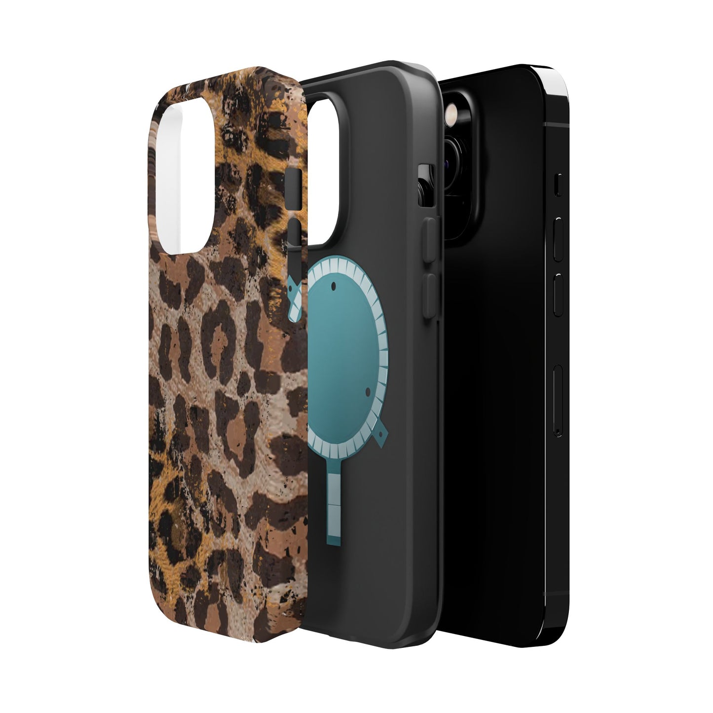 Vintage Distressed Leopard Print - MagSafe iPhone Series Case