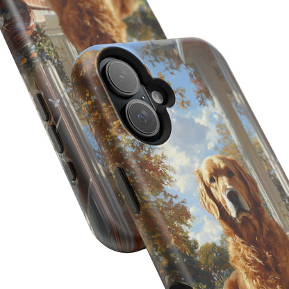 Golden Retriever Autumn Serenity - MagSafe iPhone Series Case