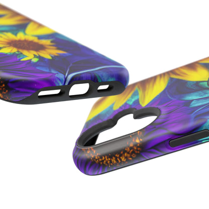 Purple & Gold Sunflower Dream - MagSafe iPhone Series Case