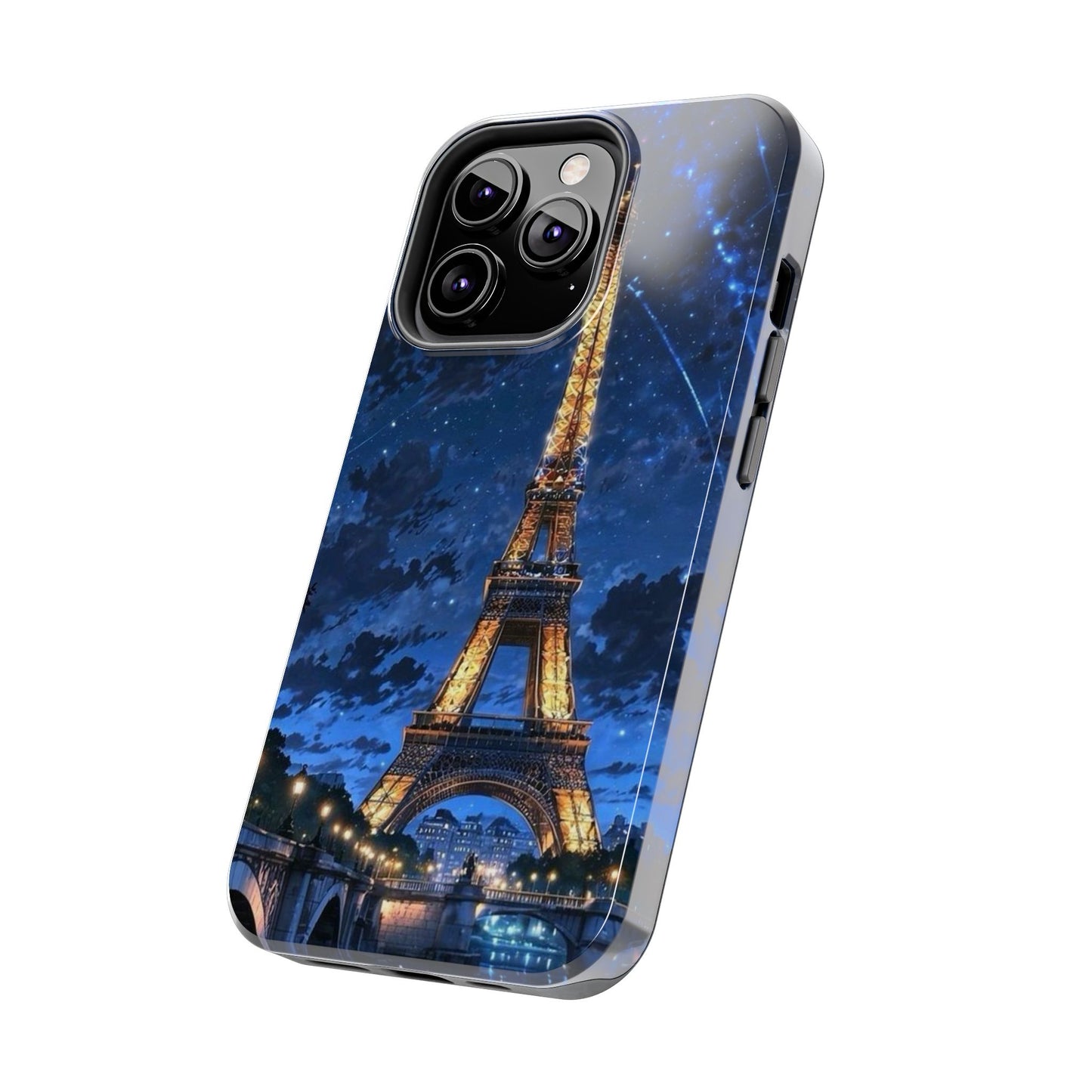 iPhone Case - Eiffel Tower Under Starlit Sky Design