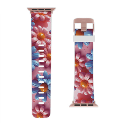 Pastel Daisy 3D Apple Watch Band