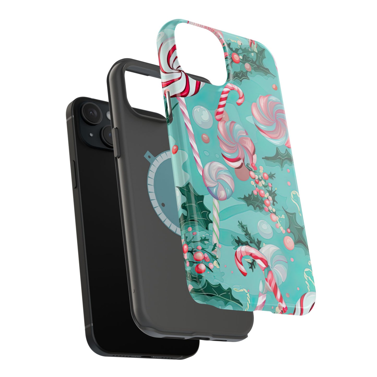 Candy Cane & Peppermint Holiday Delight – MagSafe iPhone Series Case