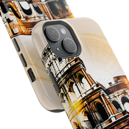 Rome Colosseum MagSafe iPhone Case - Italian Landmark with Wireless Charging Compatibility