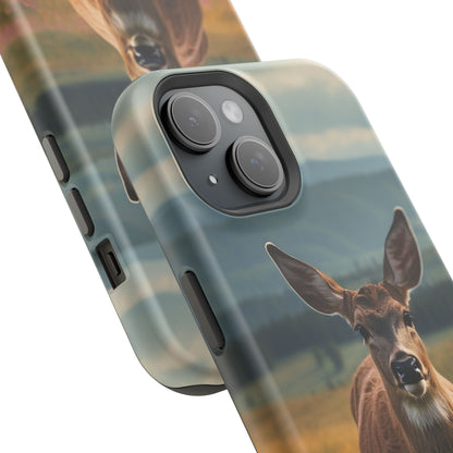 Rustic Meadow Deer – MagSafe iPhone Case