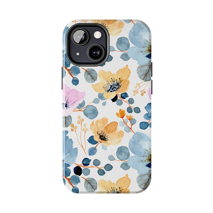 Spring Radiance – iPhone Series Case with Bright Watercolor Flowers