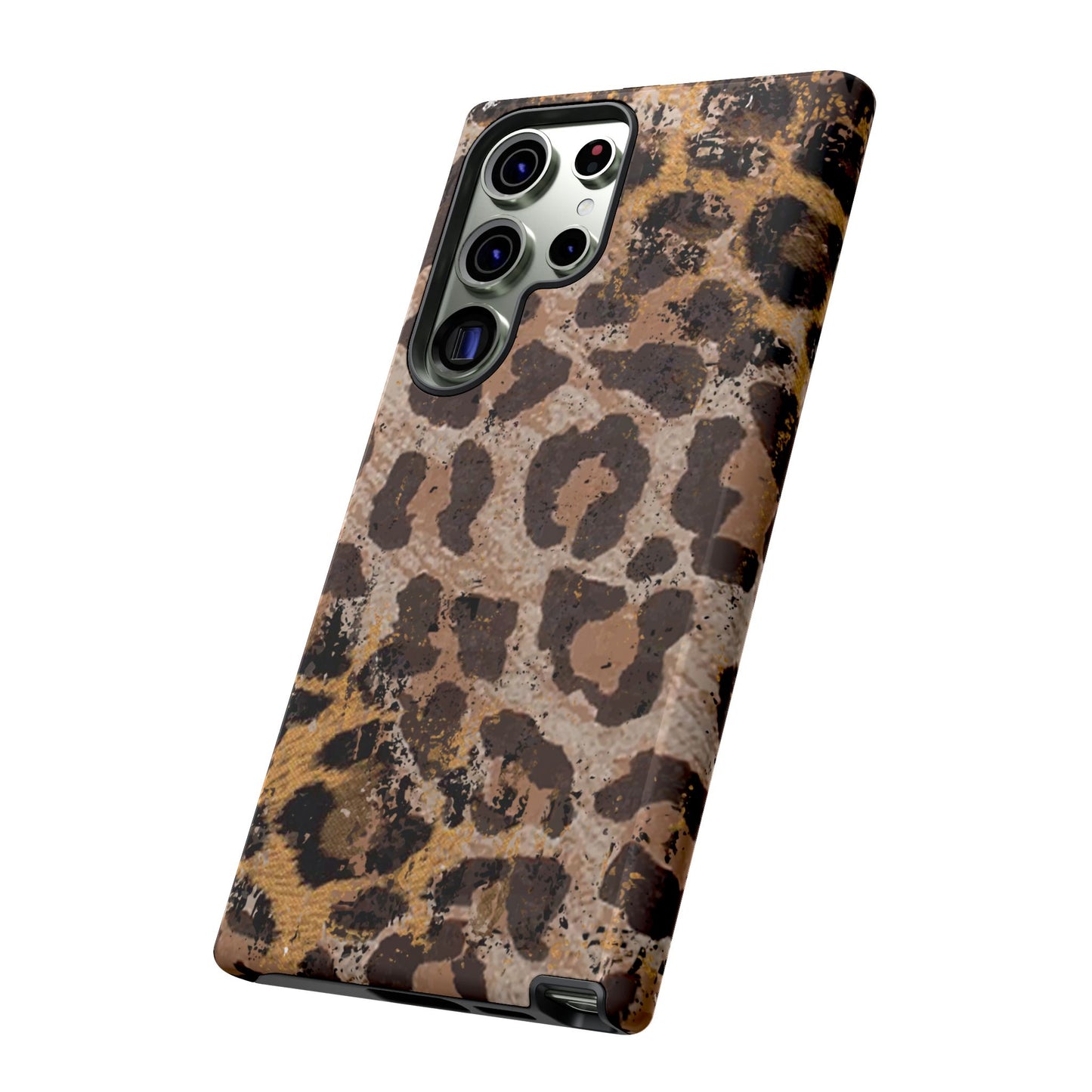 Vintage Distressed Leopard Print - Samsung Galaxy Series Case