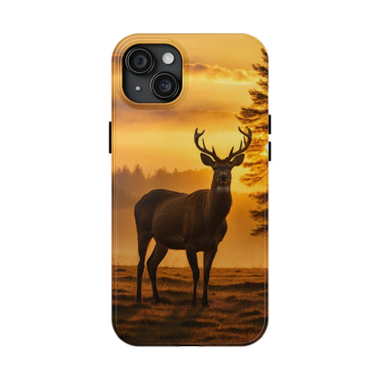 Sunset Majesty: Regal Stag – iPhone Case