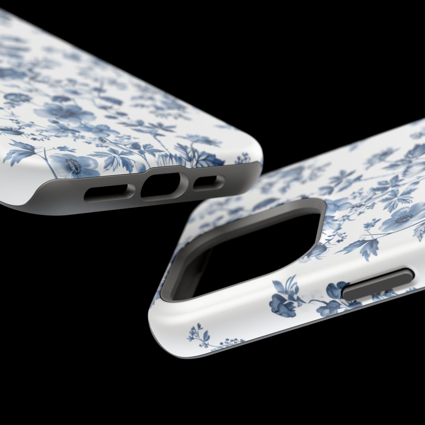 Enchanted Garden Blue Toile iPhone Case