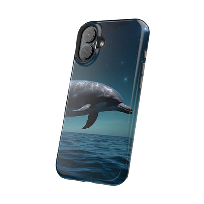 Midnight Ocean Dolphin - MagSafe-Compatible Case