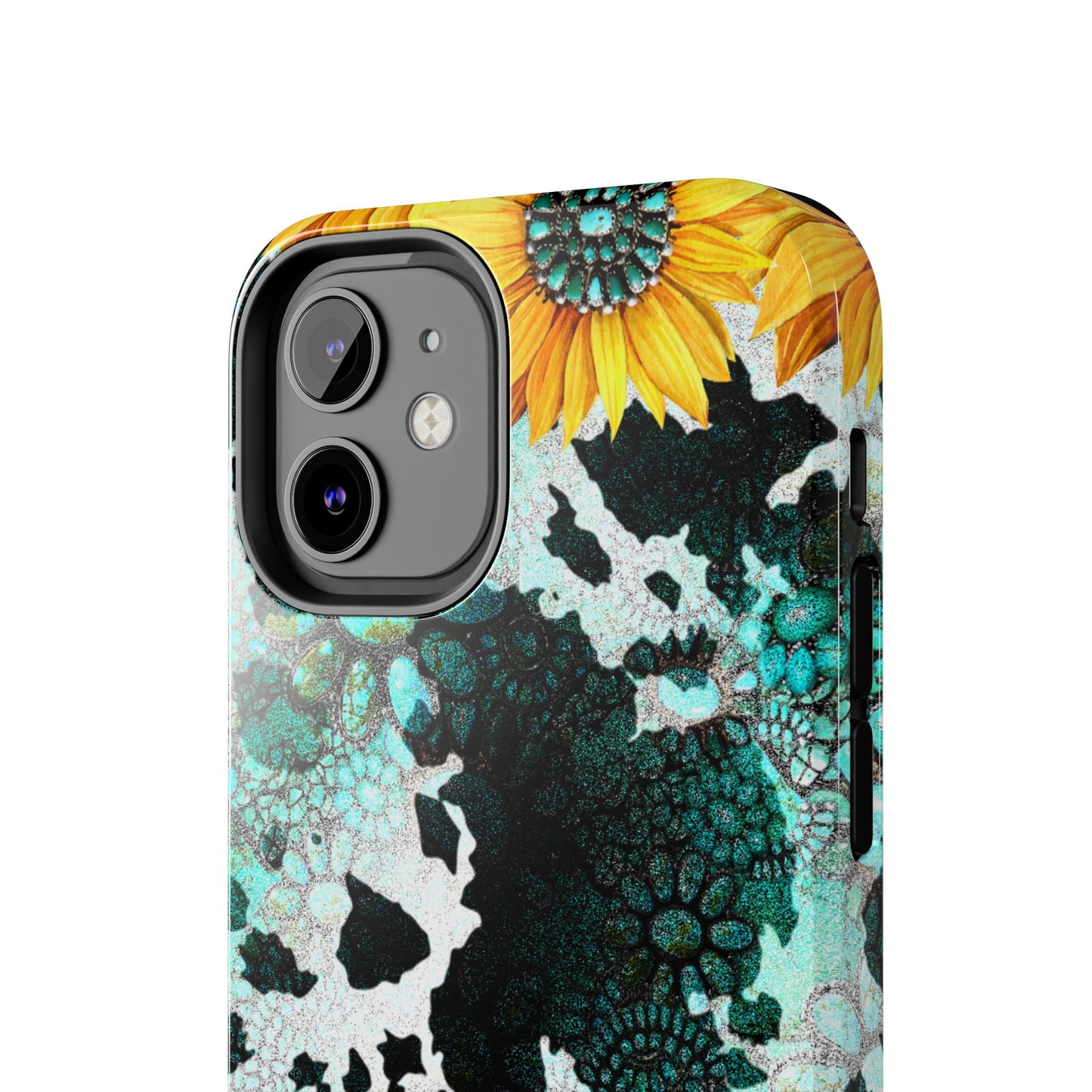 Boho Turquoise Sunflower Lace - iPhone Series Case