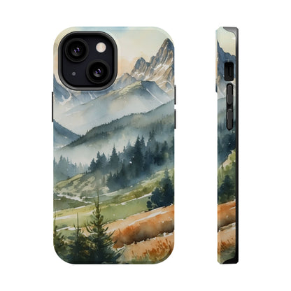 Serene Alpine Forest - MagSafe iPhone Case