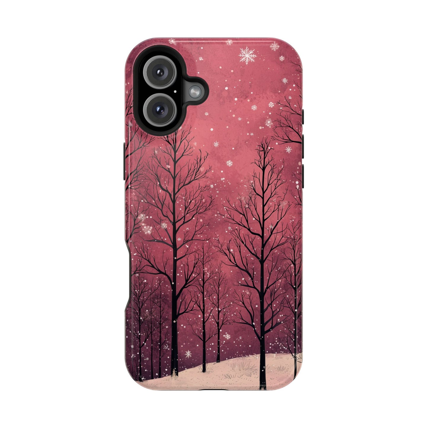 Pink Winter Twilight Forest - MagSafe iPhone Series Case