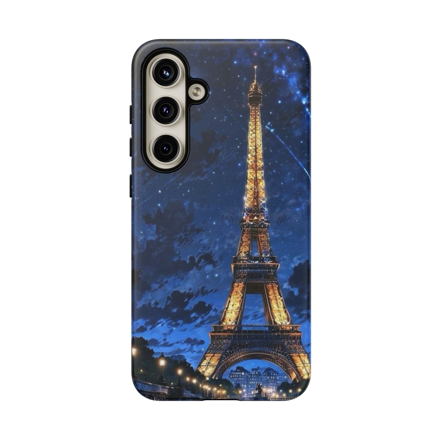 Samsung Galaxy Case - Eiffel Tower Under Starlit Sky Design