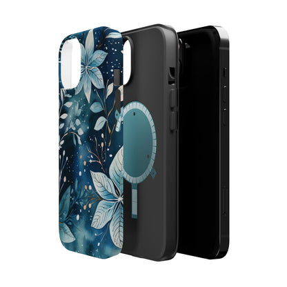 Midnight Frost Botanical – MagSafe iPhone Case