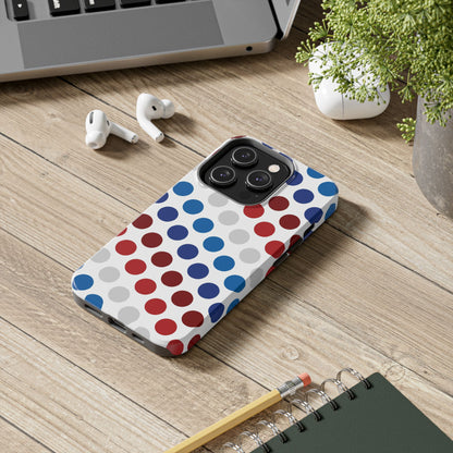 Patriotic Polka Dots - iPhone Case