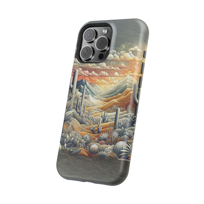 Rugged Elegance Cactus iPhone Case