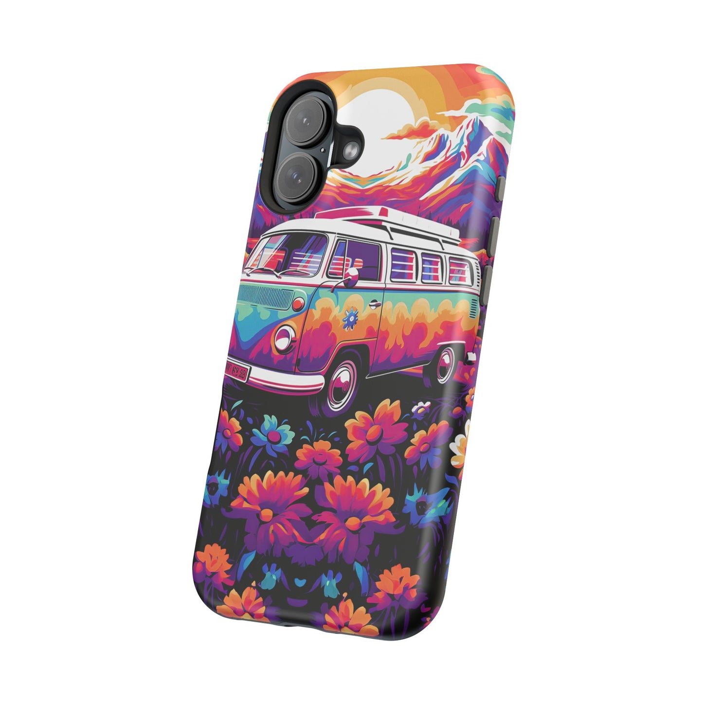 Groovy Floral Sunset Van – MagSafe iPhone Series Case