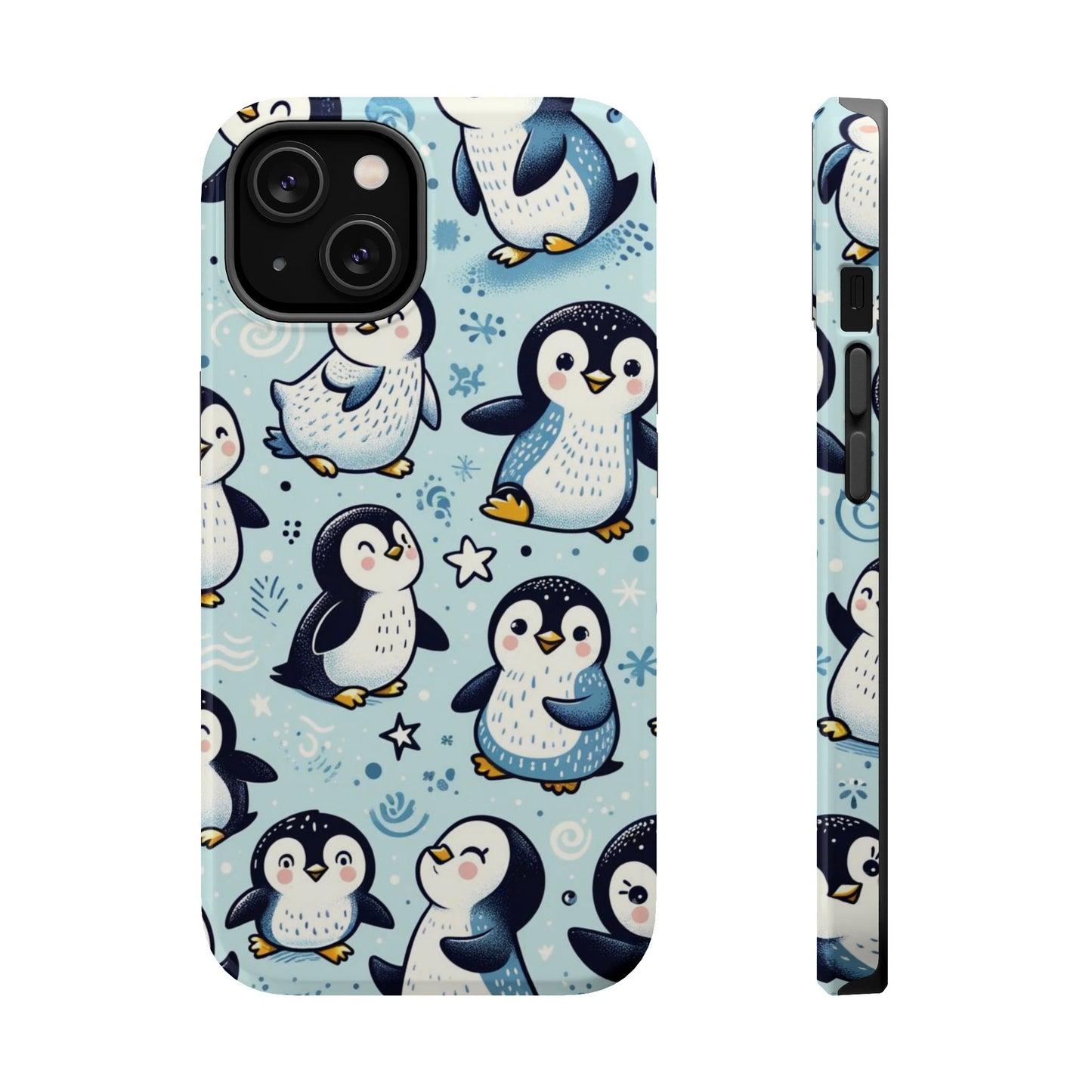 Cute Penguin Parade iPhone Case