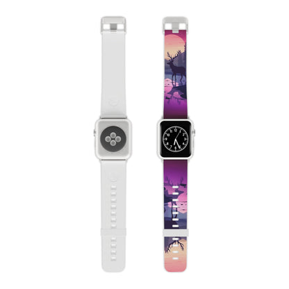 Twilight Elegance Stag Reflection Apple Watch Band