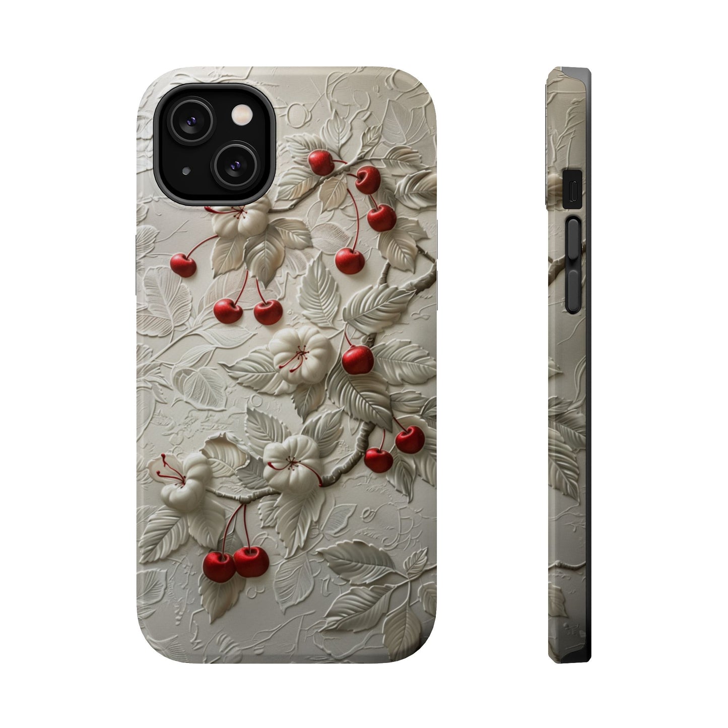 Unleash Your Inner Goddess With Our Athenian Elegance Cherry Marble Phone Case | A Blend of Classic Art and Modern Tech | Cute Cherries | Stone