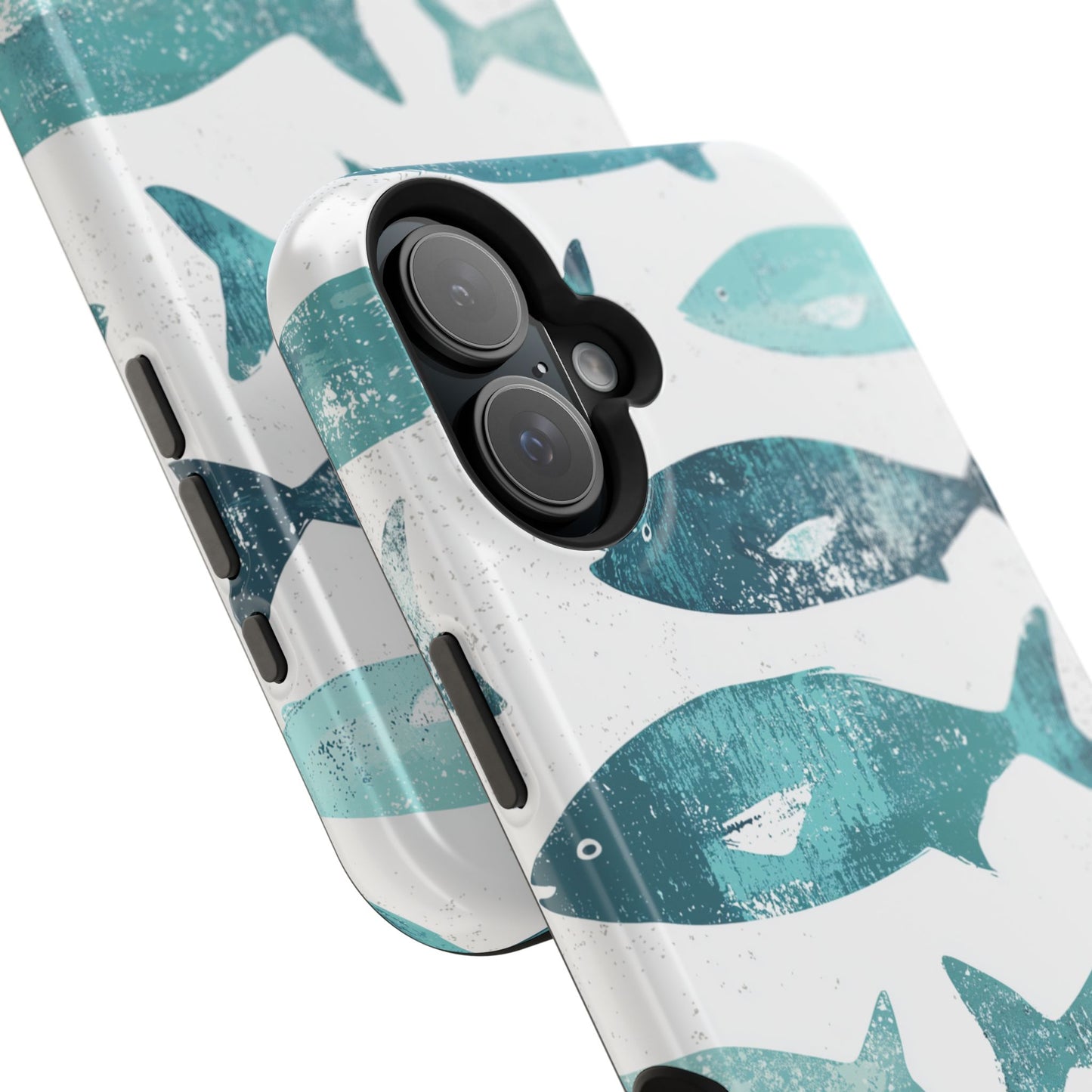 Vintage Blue Fish Print - MagSafe iPhone Series Case