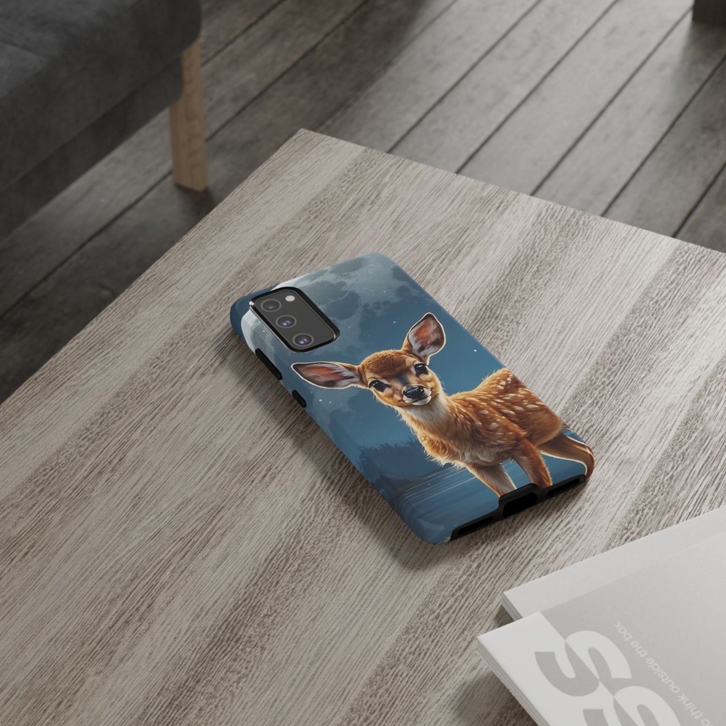 Samsung Galaxy Case – Enchanted Fawn Under the Moonlit Sky