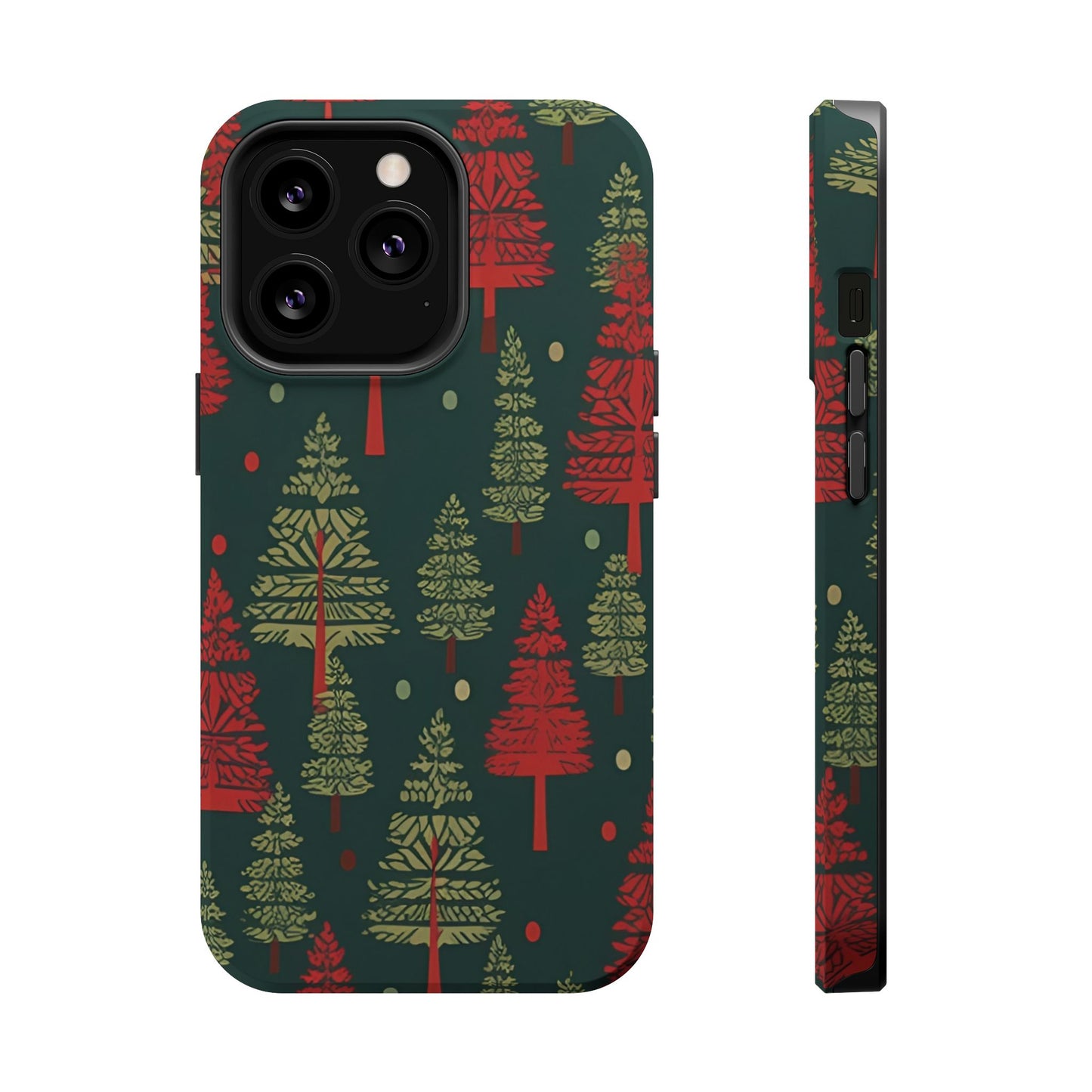 Retro Christmas Trees Pattern -  MagSafe iPhone Series Case