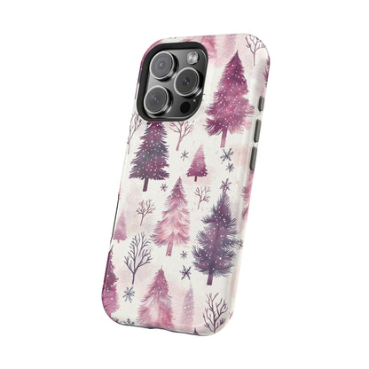 Winter Wonderland Purple Christmas Trees –  MagSafe iPhone Series Case