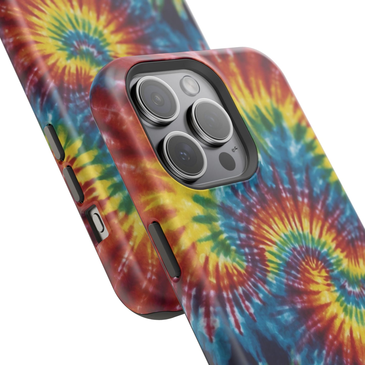 Retro Rainbow Tie-Dye MagSafe Case – Swirl Design