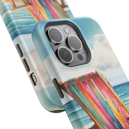 Vibrant Beach Escape MagSafe iPhone Case – Summer Vibes Design