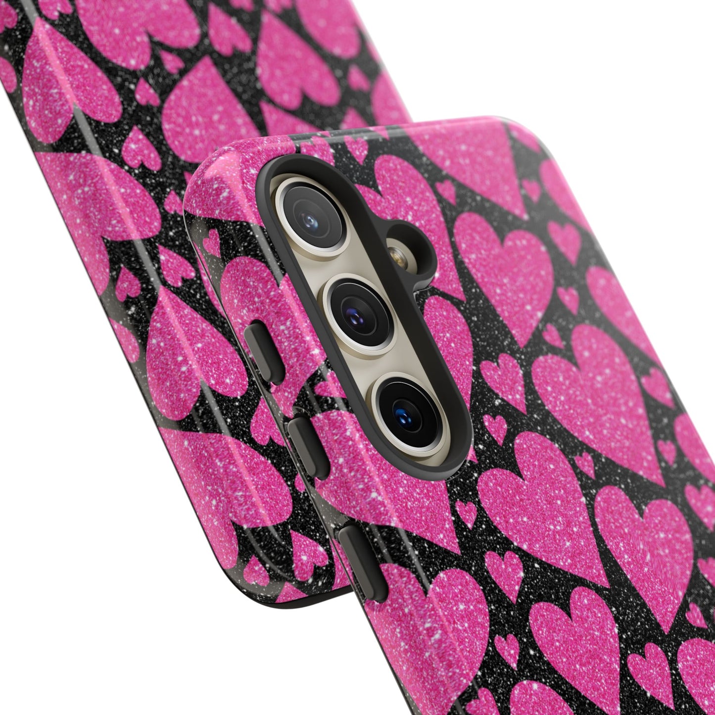 Glitter Hearts Samsung Galaxy Case