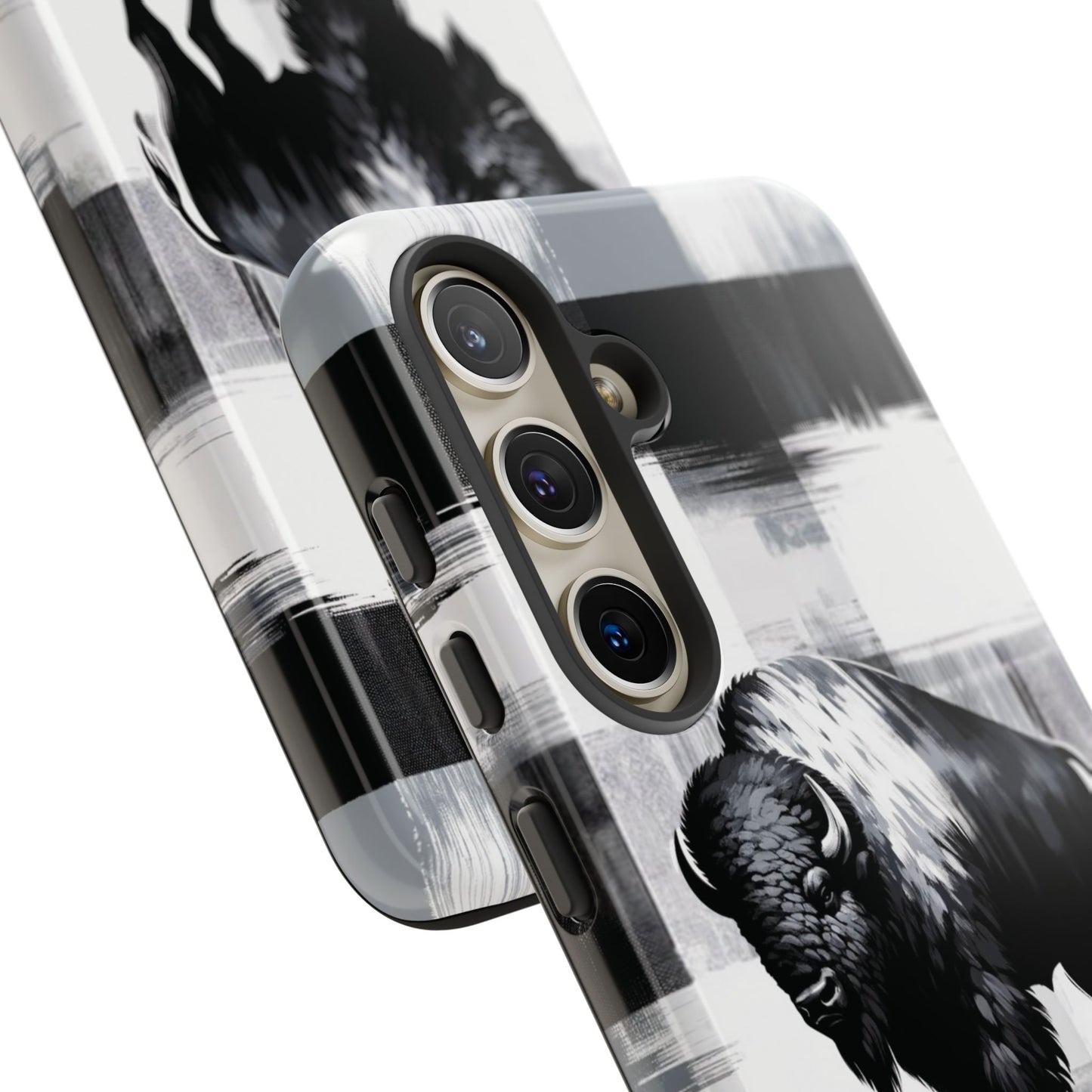 Black White Buffalo Plaid Phone Case!